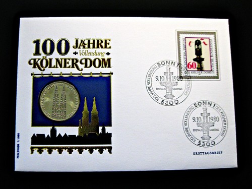 Numisbrief brd dm - brd, 1980