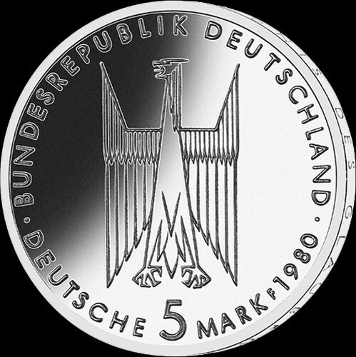 Offizielle gedenkmünze - offizielle, 5-dm-gedenkmünze