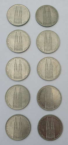 10x brd gedenkmünze 1980 - 10x,
