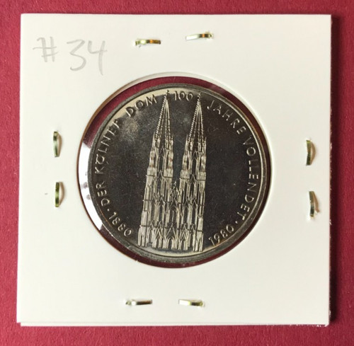 Gedenkmünze 1980 kölner - dm,